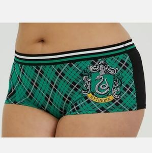 Harry Potter SLYTHERIN  green plain cotton boyshort
